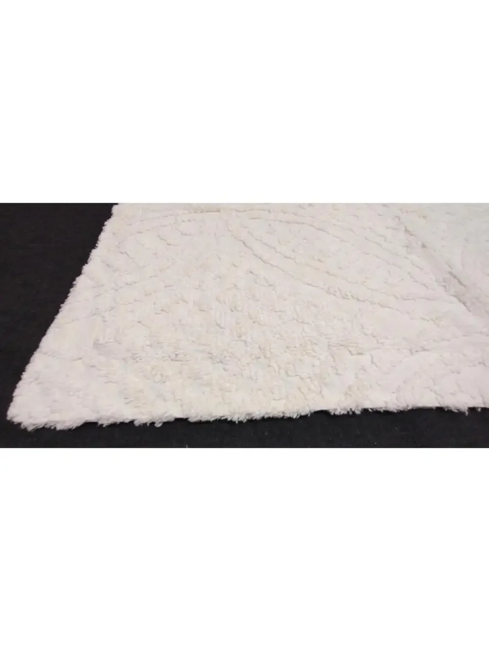 Ralph Lauren Chenille Pillow Cover Rich White Vintage 1990s Y2k Standard 31 in
